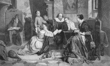 imagining Shakespeare reciting Hamlet to his family in Stratford
