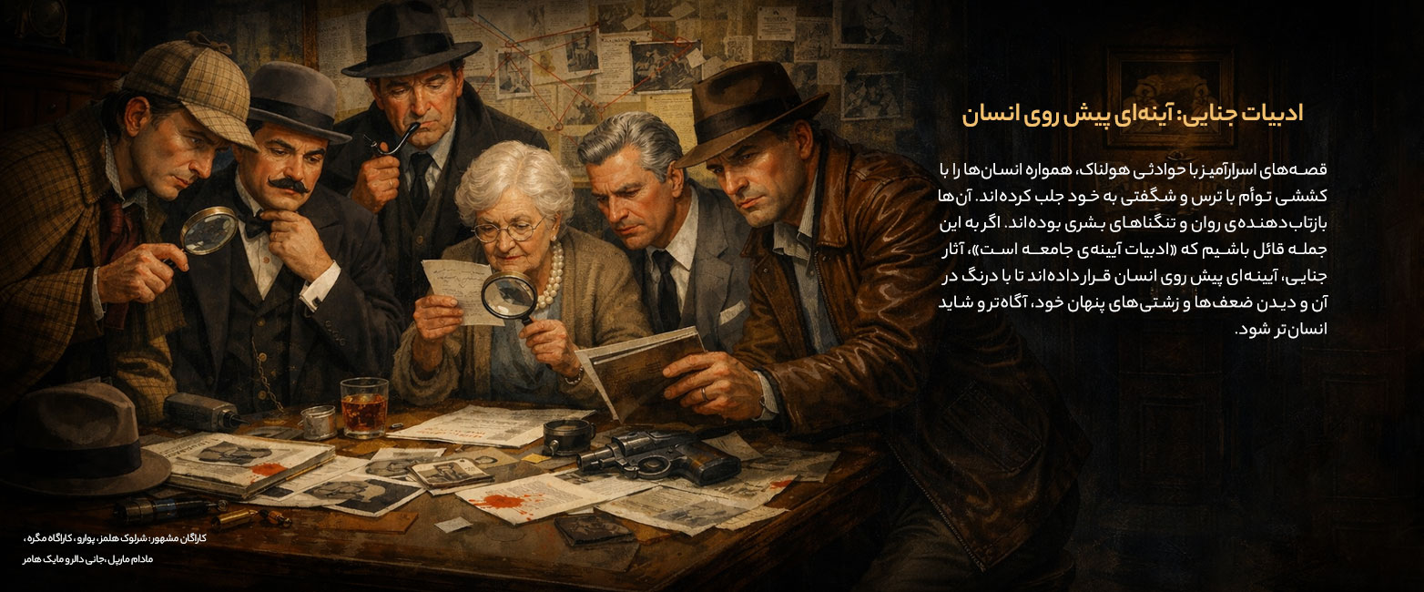 ادبیات جنایی: آینه‌ای پیش روی انسان